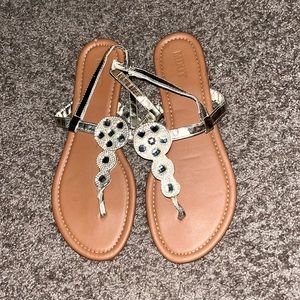 Rhinestone sandals